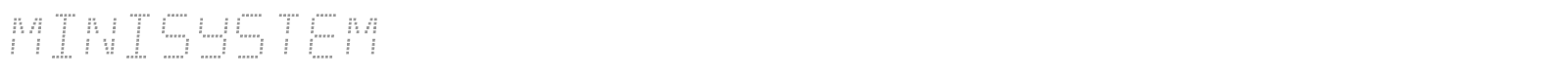 Minisystem font preview